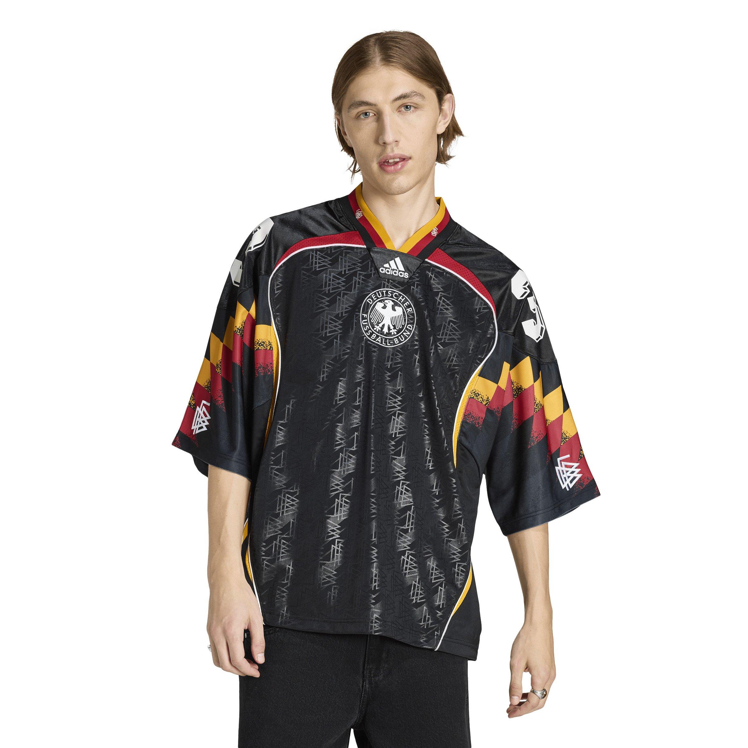adidas Originals Men's Bringbacks Remixed Germany Jersey - Black - BLACK